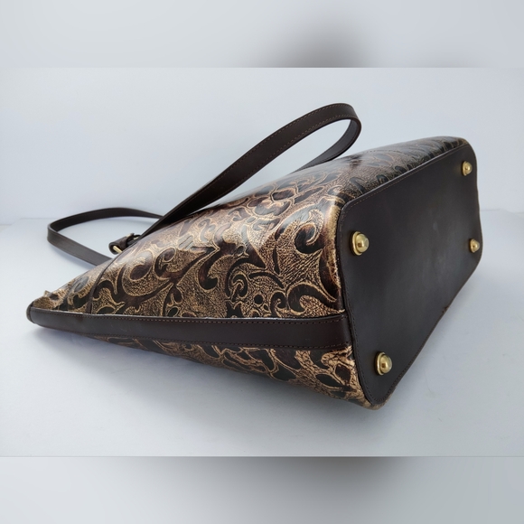Brahmin Asher Large Tote In The Getsby Bronze. Pre-owned. 15×12×5. - Picture 6 of 10